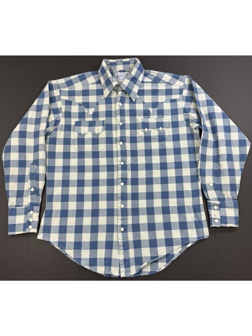 Rockmount Ranch Wear Mens Shirt Western Diamond Pearl Snap Sz Small Relaxed Fit